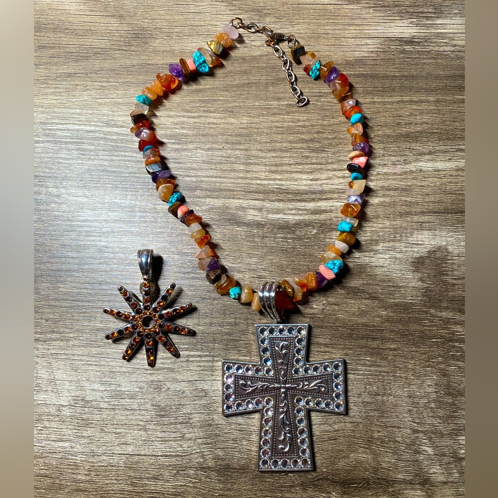 Western cowgirl bling necklace